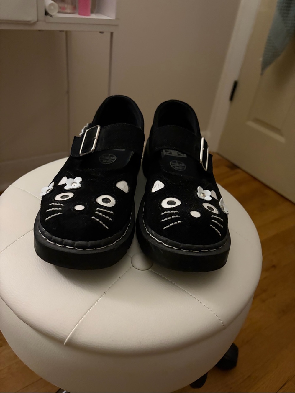 TUK Black Cat Mary Jane Shoes